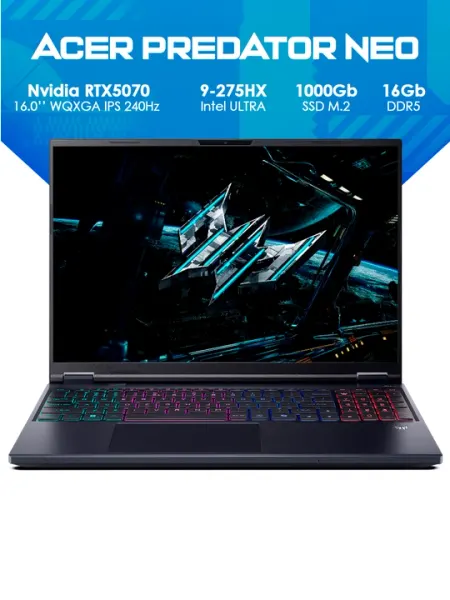 Ноутбук Acer Predator Helios Neo 16 Ultra 9-275HX 16GB 1TB RTX5070 240Hz