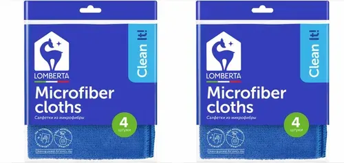 Lomberta Салфетки из микрофибры универсальные, 4 шт, 2 уп