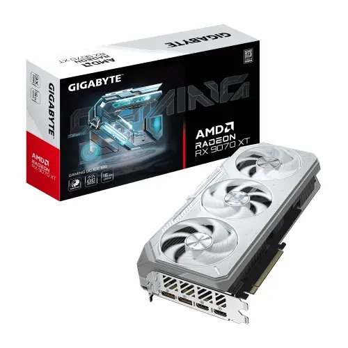 Gigabyte Видеокарта Radeon RX 9070 XT 16 ГБ (GV-R907XGAMINGOCICE-16GD)