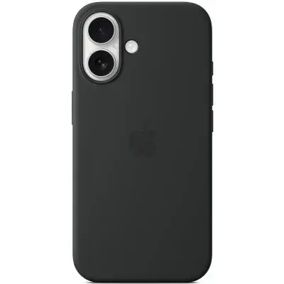 Чехол Apple Silicone Case c MagSafe для iPhone 16, силикон, Black (MYY13)