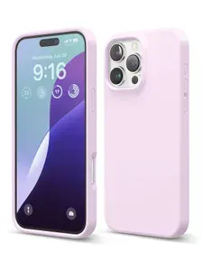 Чехол Elago Soft silicone на Apple iPhone 16 Pro Max силиконовый с покрытием Soft-touch, с защитой камеры, сиреневый