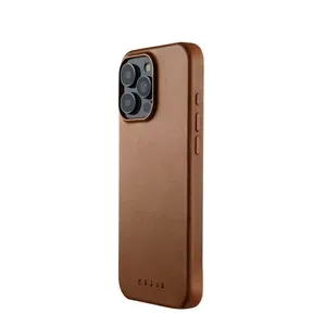 Чехол кожаный Mujjo Full Leather Case MagSafe для iPhone 16 Pro Max Braun