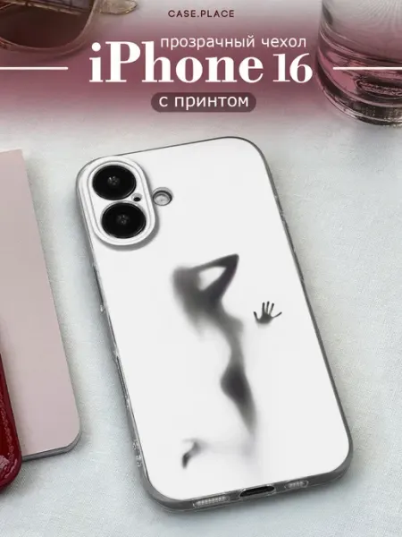 Case Place Чехол на iPhone 16 с цветочками