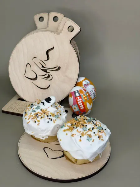 Woodiks Подставка 5 шт для кулича и под горячее