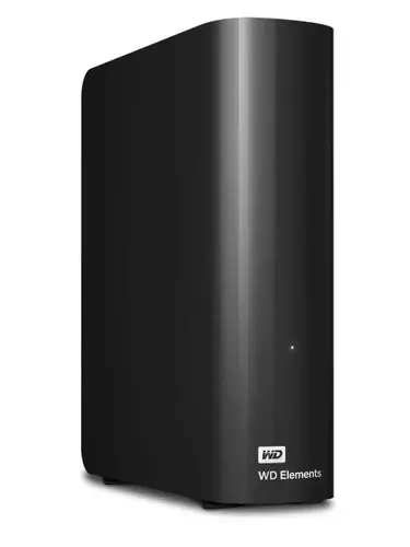 Western Digital 16 ТБ Внешний жесткий диск Elements Desktop (WDBWLG0160HBK-EESN), Пластик, черный