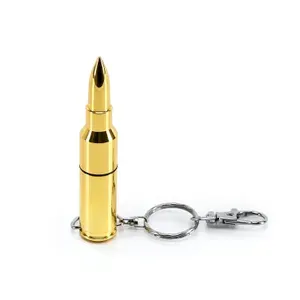 USB флешка, USB flash-накопитель, Флешка Пуля, 16 ГБ, золотая, арт. F42 30шт