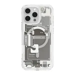 Гибридный чехол с поддержкой MagSafe Spigen Ultra Hybrid Zero One MagFit для iPhone 16 Pro (Просвеченный натуральный титан)