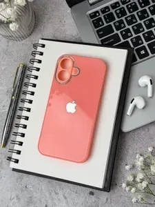 Чехол на айфон 16 с защитой для камеры / Чехол стеклянный для iPhone 16