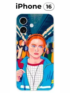 Чехол на iPhone 16 с принтом (Очень странные дела)