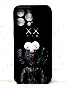 Светящийся чехол-накладка для Iphone 16 pro max/ Айфон 16 про макс LUXO/KAWS/ с флуоресцентным рисунком