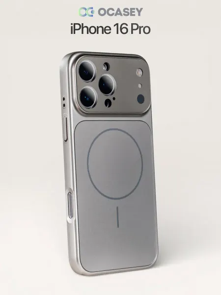 О'кейси Чехол на iPhone 16 Pro с MagSafe защитный с имитацией камеры