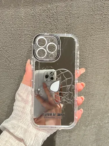 Чехол на iPhone 16 Pro Max зеркальный с принтом