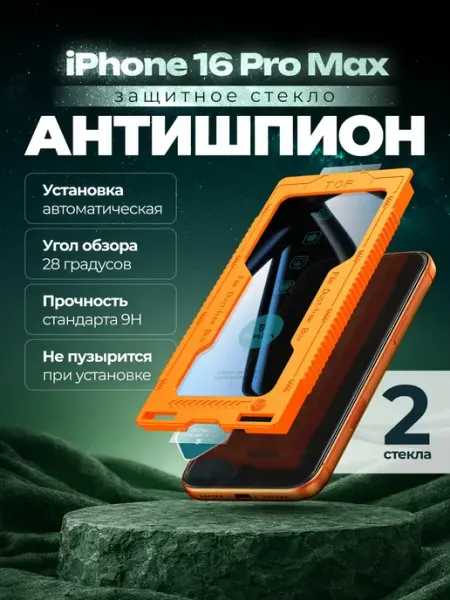 TOFURA Защитное стекло на iphone 16 pro max антишпион