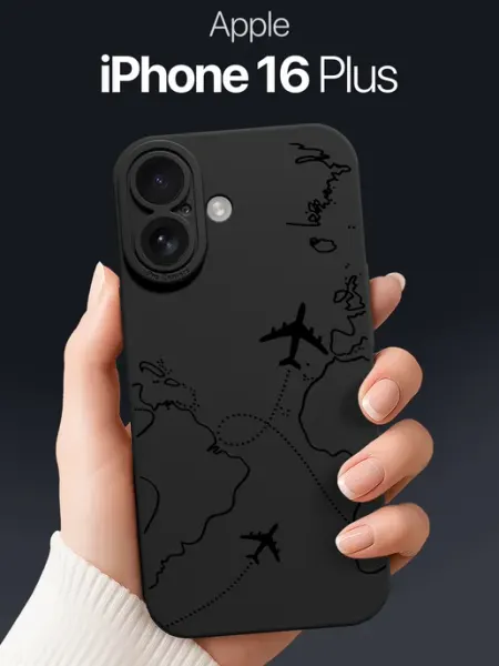 SCDesign Чехол на iPhone 16 Plus с самолетами