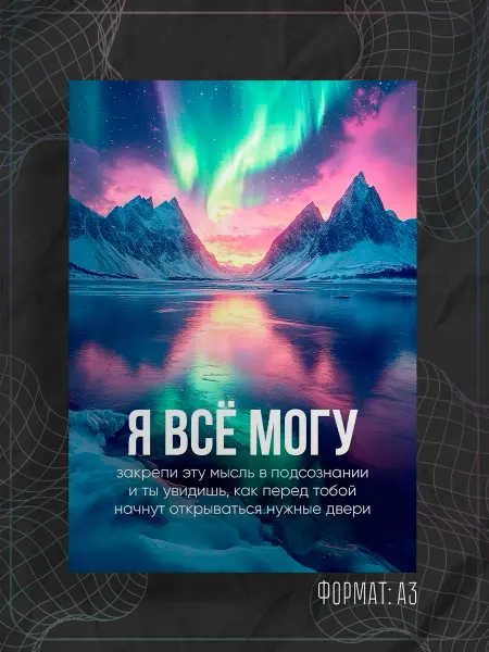 Store ST Постер "Надпись мотивация"