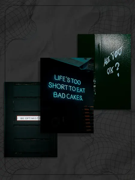 Store ST Набор постеров "Надпись мотивация" (3 шт)