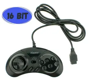 Джойстик для игровой приставки Сега 16-bit черный