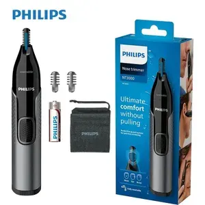 PHILIPS Триммер для носа и ушей NT3650 16+насадки для бровей