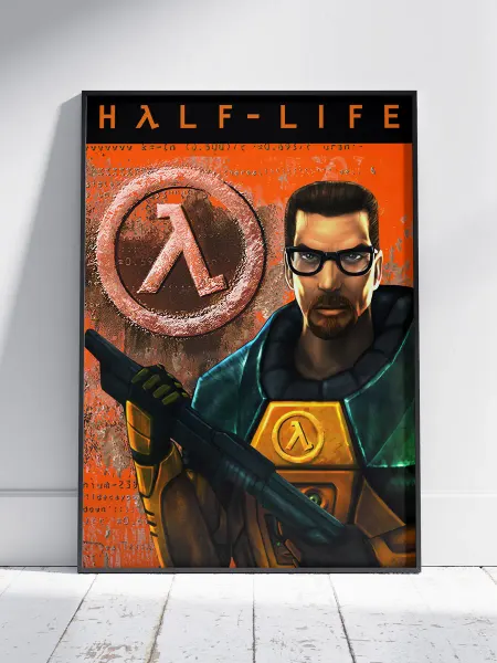HEAVEN POSTER Плакат Халф Лайф (Half LIfe 1) - Постер A4 30x21 см