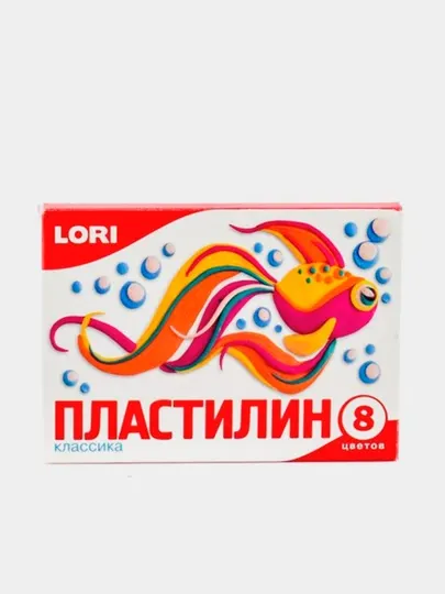 Пластилин LORI Классика Пл-010, 8 цветов по 20 г, 160 г