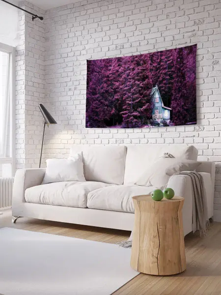 JoyArty Фотопанно на стену "Прячущийся дом" 100х150