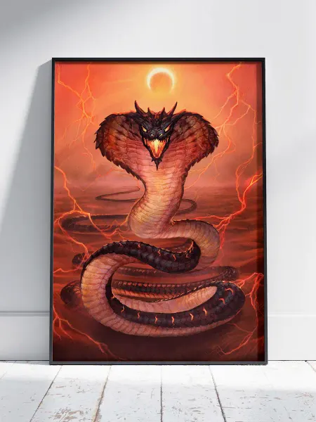 HEAVEN POSTER Плакат Божества и Мифология (Апоп 2) - Постер A3 42x30 см