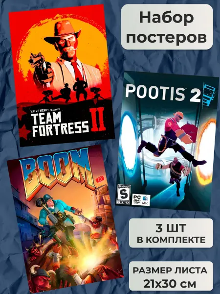 Постеры "Team Fortress 2, TF2 A4"