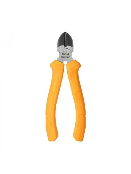 Deli Tools Бокорезы DL2206C диагональные 160 мм, пластиковая ручка