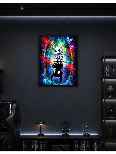 Postersbase Плакат Полый рыцарь Витражное арт 9 50x70