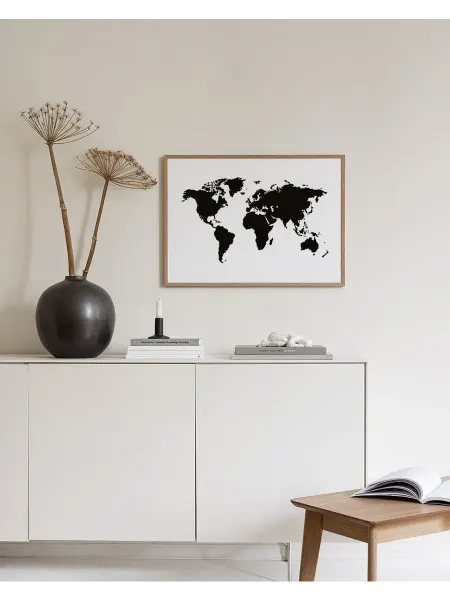 Onllyart Постер 50x70 карта мира лук