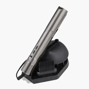 BaByliss PRO Фен для волос BAB6880E 1600 Вт, скоростей 3, кол-во насадок 3, серый металлик, черный