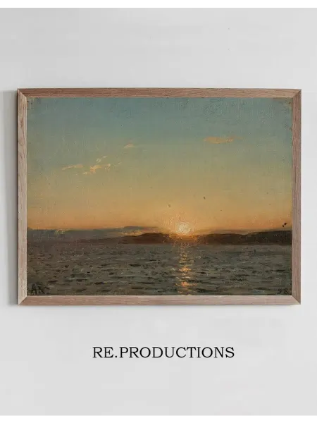 Re.productions Постер Aftensol, Hvaler - Amaldus Nielsen