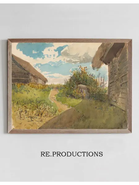 Re.productions Постер Landscape betwen Haylofts - Ladislav Mednyánszky