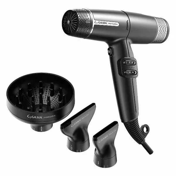 Фен для волос Ga.Ma IQ Lite Black PH6030, легкий, мощность 1600Вт