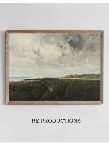 Re.productions Постер Villerville Seen from - Charles François Daubigny