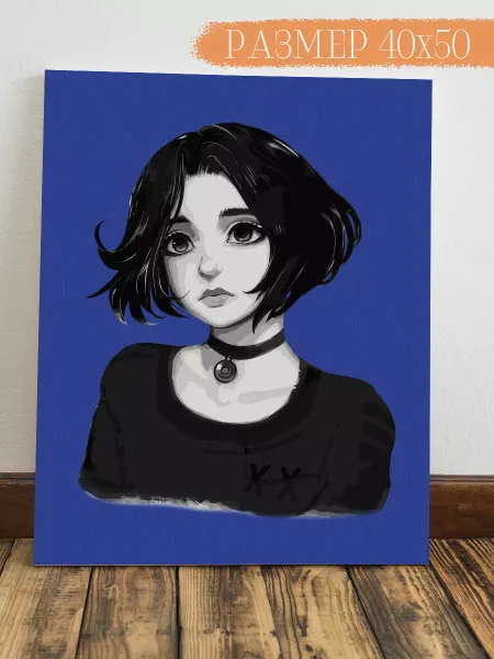 Интерьерная картина Аниме Картина на стену Doomer girl