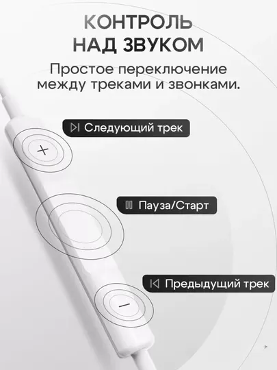Проводные наушники с разъемом Type-C, высокое качество звука и комфорт, эргономичные
