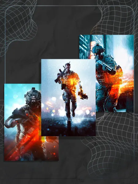 Store ST Набор постеров "Battlefield" (3 шт)