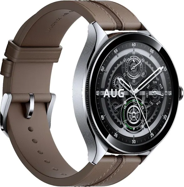 Смарт-часы Xiaomi Watch 2 Pro 46мм 1.43" AMOLED корп. серебристый рем. коричневый разм. брасл:135-205мм (BHR7210GL)