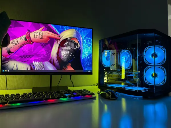Игровой компьютер с Монитором 24" Black V Intel i7, Windows 11, видеокарта AMD Radeon RX580 8ГБ, 16 RAM, 512 SSD