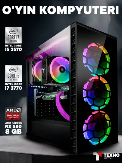 Игровой компьютер с процессором Core i7, 8 ГБ ОЗУ, 512 ГБ SSD, Ge Force GTX 1660 s