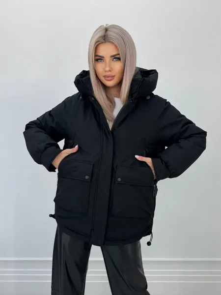 T&T Fashion Куртка женская демисезонная с капюшоном утепленная