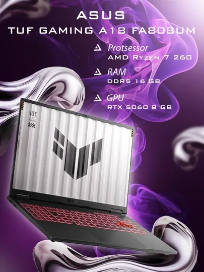 Ноутбук Acer Nitro V16S AI ANV16S / Ryzen 7 260 / 16GB DDR5 / 512GB SSD / RTX 5060 8GB