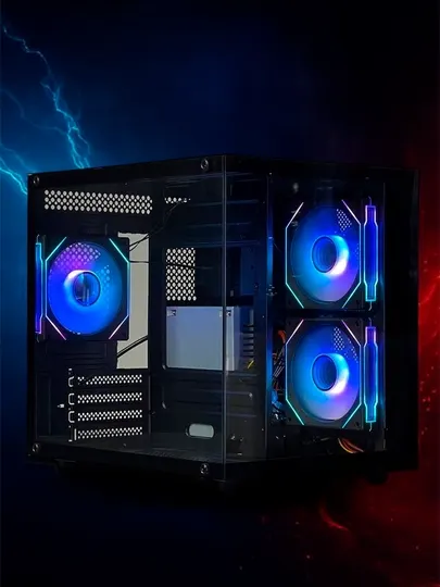 Системный блок Aquarium case | i7-2600 | RX580 8GB | 16GB DDR3 | SSD 512GB | 750W