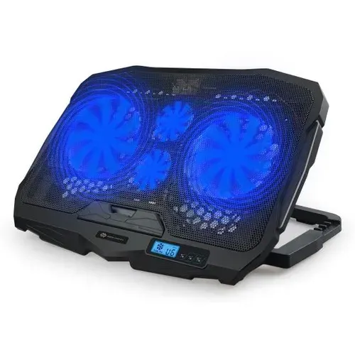 Подставка для ноутбука Digma D-NCP170-4, 17", 290x270x25мм, 2xUSB, 2x160мм, FAN черный, 17" (D-NCP170-4)