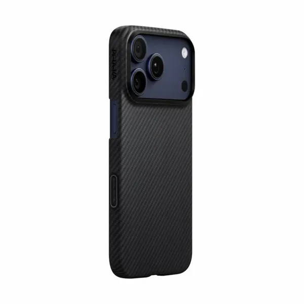 Чехол PITAKA Ultra-Slim Case для iPhone 17 Pro Max - черный 600D Black/Grey (Twill)