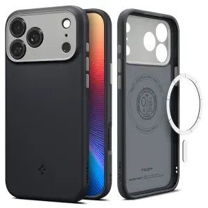Чехол Spigen Caseology на iPhone 17 Pro Max (ACS10262) Nano Pop (MagSafe) / Спиген Чехол для Айфон 17 Про Макс Черный