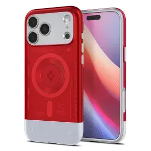 Чехол Spigen на iPhone 17 Pro Max (ACS10295) Classic C1 (MagSafe) / Спиген Чехол для Айфон 17 Про Макс Красный