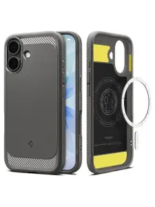 Чехол Spigen на iPhone 17 / Айфон 17 , Rugged Armor Magsafe (ACS10368), магнитный, бортики для защиты камеры и дисплея