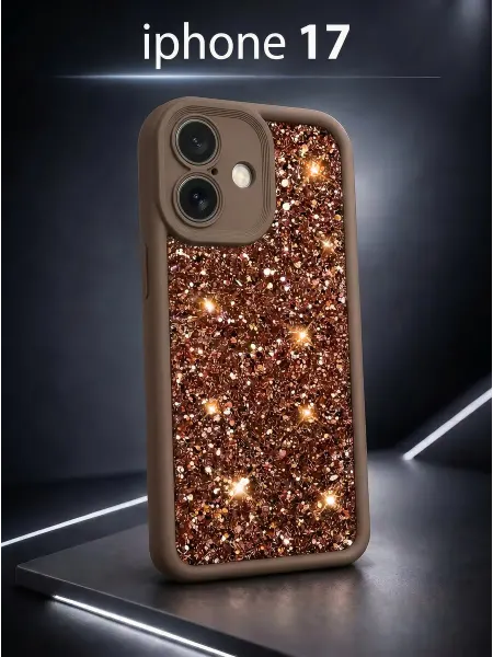 ЧЕХОЛБЕРИ Чехол на Apple iPhone 17 защитный с блёстками